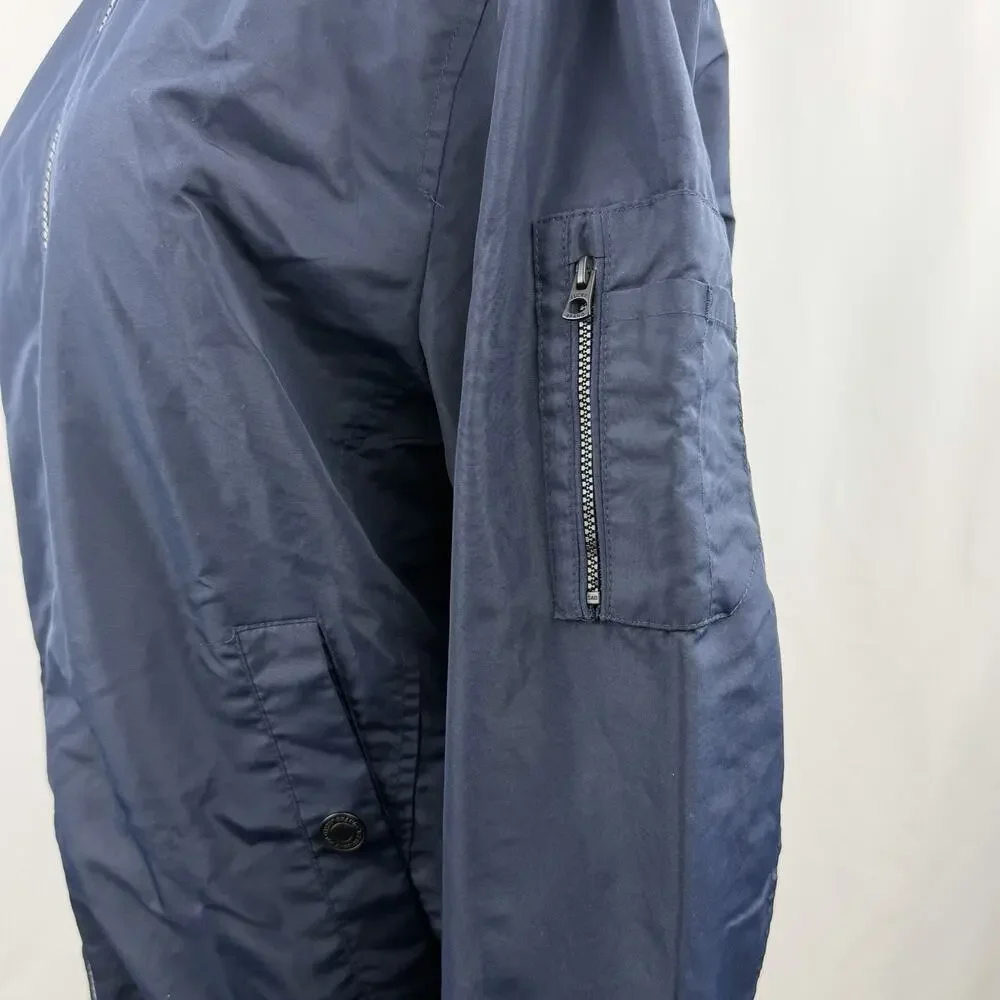 Lucky Brand Men’s Lightweight‎ Bomber Jacket Navy Mesh Lined Size Medium